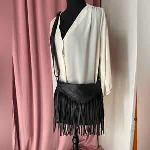 Cut n' Paste Los Angeles Leather Fringe Bag